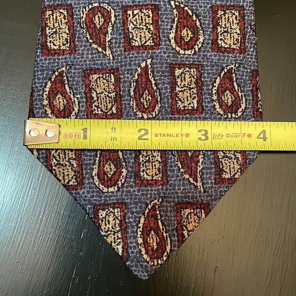 BUGATTI Italian Silk Wide Men’s Designer Neck Tie, 56” - Picture 4 of 5